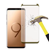 Samsung Galaxy S9 Plus Tam Kaplayan Kavisli Cam Ekran Koruyucu